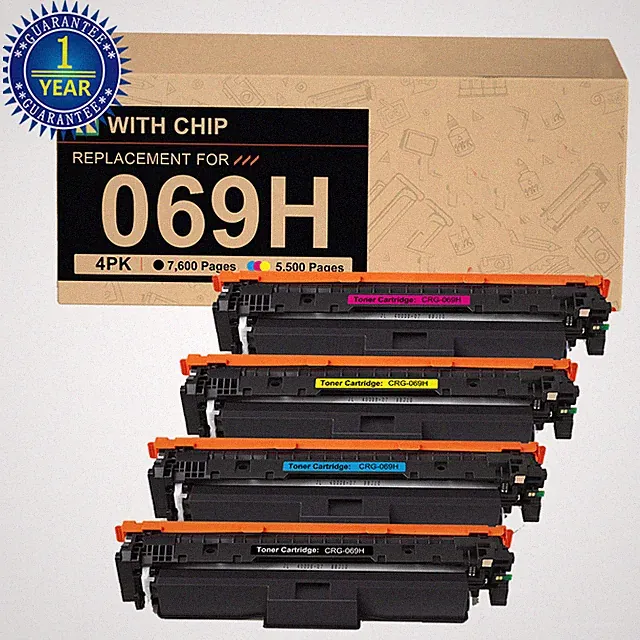 4PK 069H Toner Compatible with Canon 069 CRG-069H Imageclass LBP674Cdw MF751Cdw