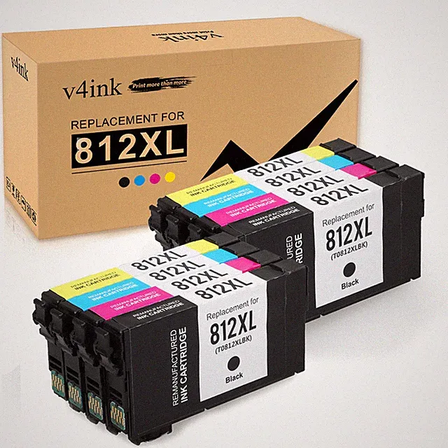 T812XL 812 XL Ink fits for Epson Workforce Pro WF-7820 7840 Workforce EC-C7000