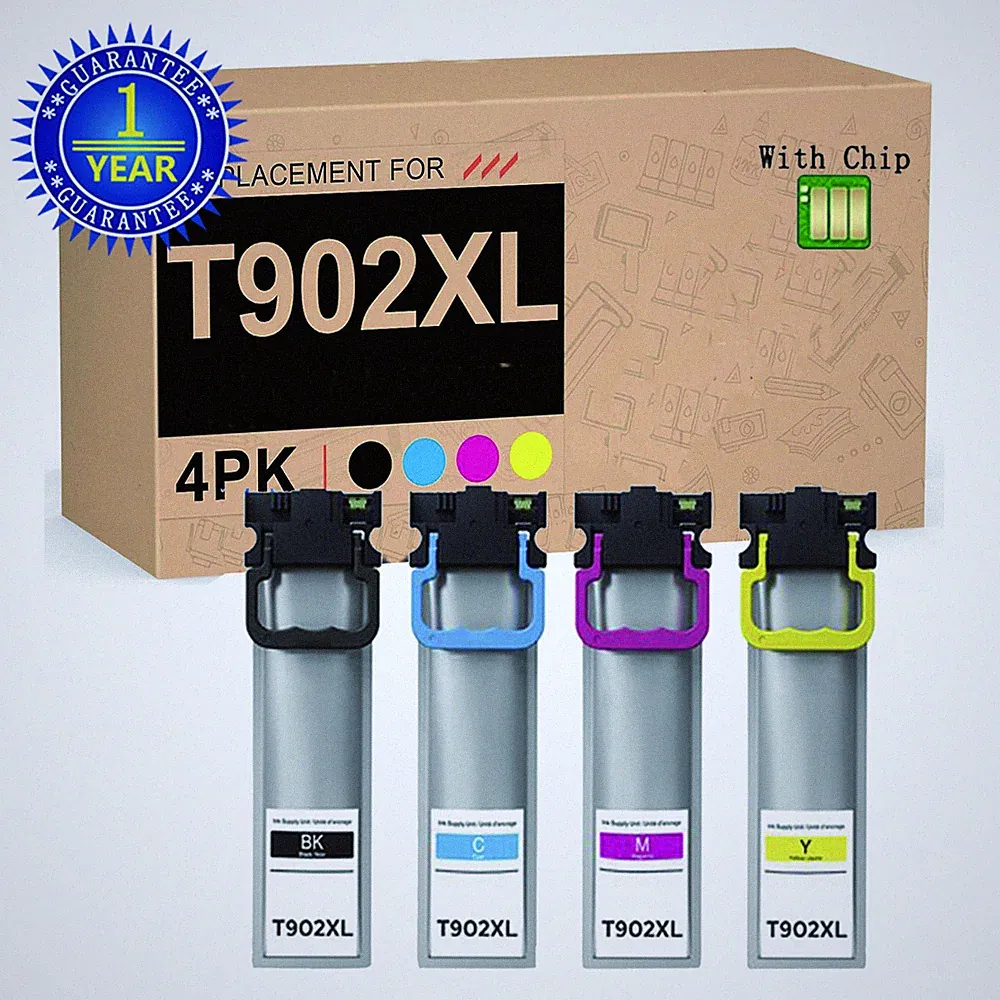 T902XL High Yield Ink Compatible for Epson T902 XL WF-C5710 WF-C5290 C5210