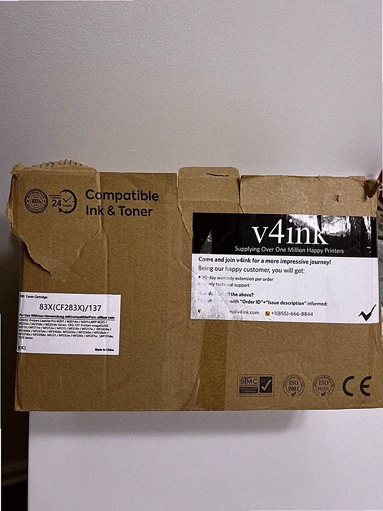 v4ink printer cartridge universal: 83X(CF283X)/137" 4 cartridges in package